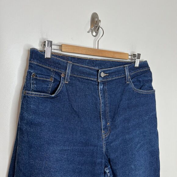 Levis 90s Vintage 550 Relaxed Fit Tapered Leg Jeans Womens 16 Medium Wash - Picture 2 of 8